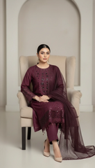 DEEP PLUM VISCOSE