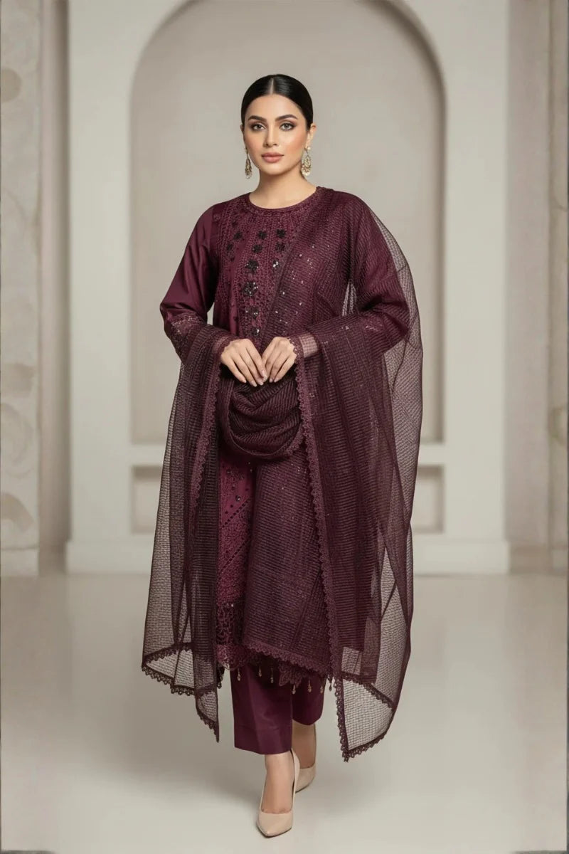 DEEP PLUM VISCOSE