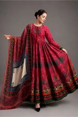 Firdaus Printed Anarkali 2-Piece